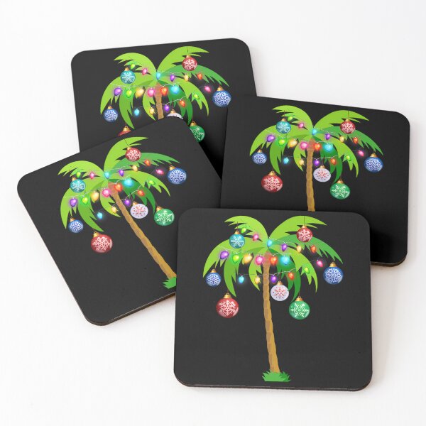Item preview, Christmas Lights Palm Tree Funny Hawaii Beach Tropical Xmas 		 designed and sold by pozilohanev.