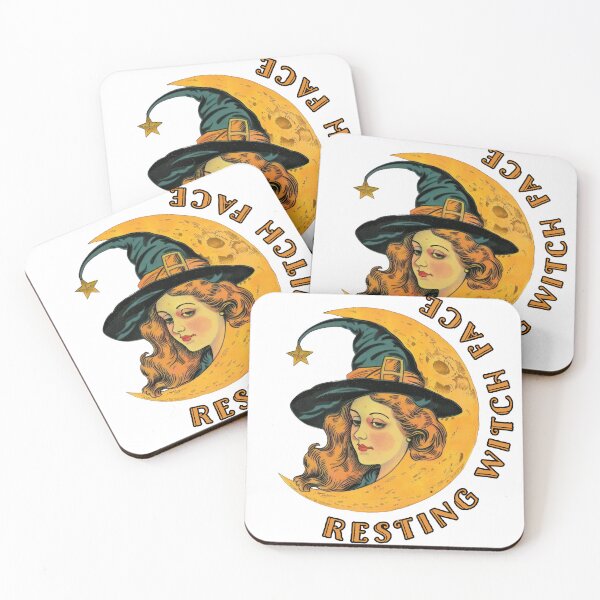 Item preview, Resting Witch Face designed and sold by Lamplight Studio.