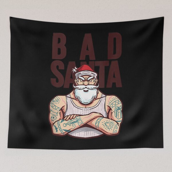 Item preview, Bad tattoo santa christmas 	 		 designed and sold by liperokovinaf.