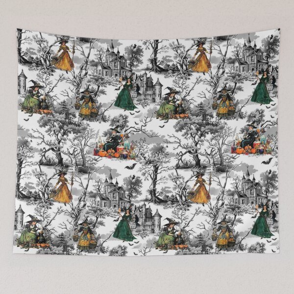 Item preview, Witch Toile designed and sold by Lamplight Studio.