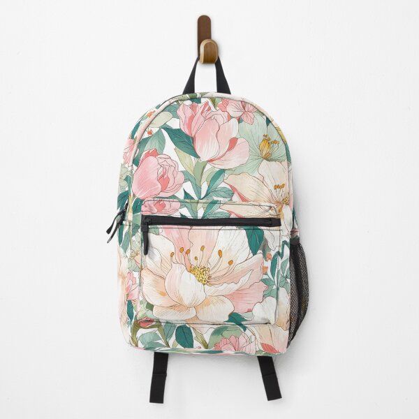 Item preview, Soft pink flowers with green leaves designed and sold by CoolPixels.