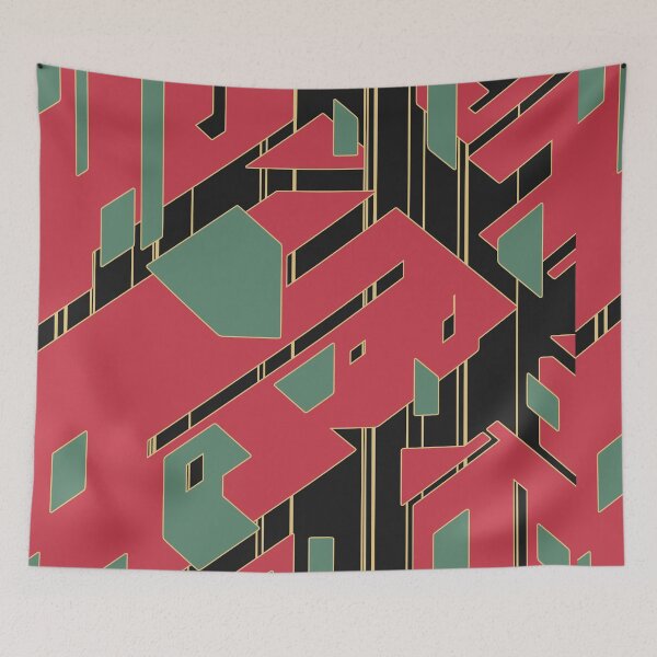 Item preview, Broken Geometric Pieces | Futuristic Abstract Pattern designed and sold by ObsidianDaz.