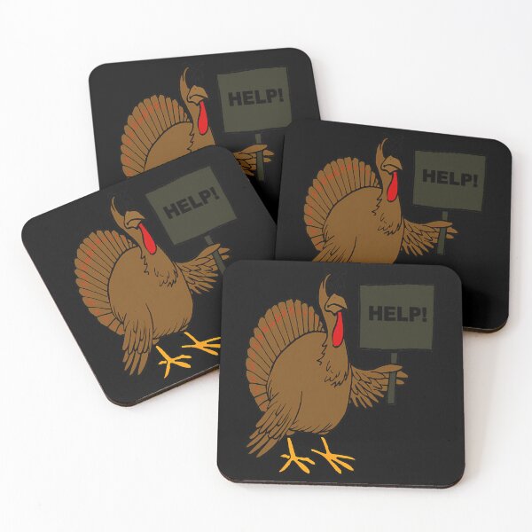 Item preview, Funny Thanksgiving Turkey Humor Help Sign Christmas Turkey 		 designed and sold by varohowitzm.