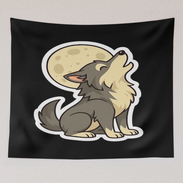 Artikelvorschau, Heulender Wolf entworfen und verkauft von C9sept Designs.