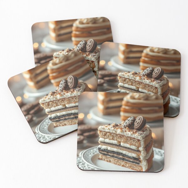 Item preview, Golden Hour Holiday Layer Cake | Decadent Chocolate & Cream Dream designed and sold by Jade Ado.