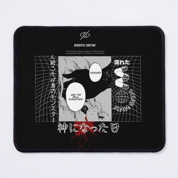 Item preview, Humans Are The Real Monsters - Dark Manga Aesthetic T-Shirt Design designed and sold by Re:Creator.