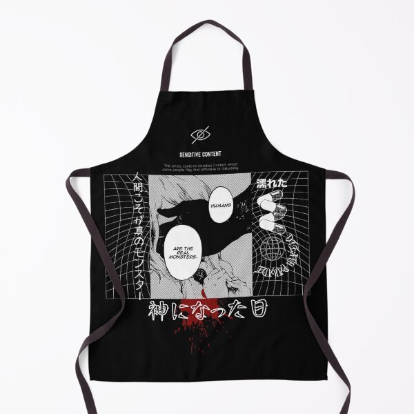 Item preview, Humans Are The Real Monsters - Dark Manga Aesthetic T-Shirt Design designed and sold by Re:Creator.