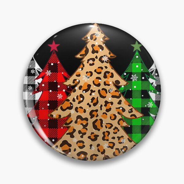 Item preview, Christmas Trees with Buffalo Plaid &amp; Leopard Print Xmas 		 designed and sold by telnovybettl.