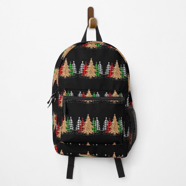 Item preview, Christmas Trees with Buffalo Plaid & Leopard Print Xmas designed and sold by telnovybettl.