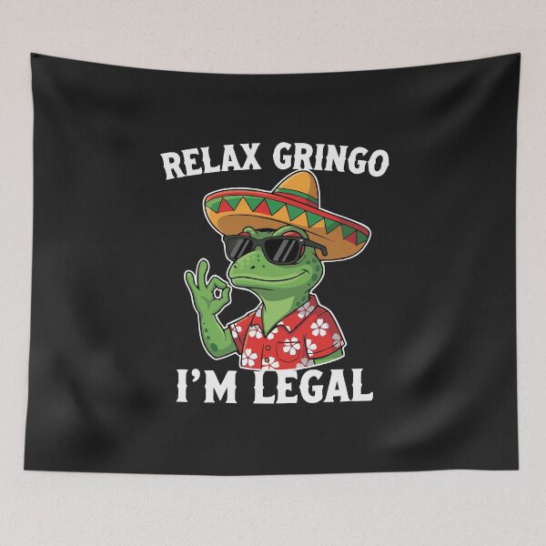 Item preview, Immigrant Funny Relax Gringo I'm Legal Mexican Lizard Sombrero  designed and sold by alenaz.