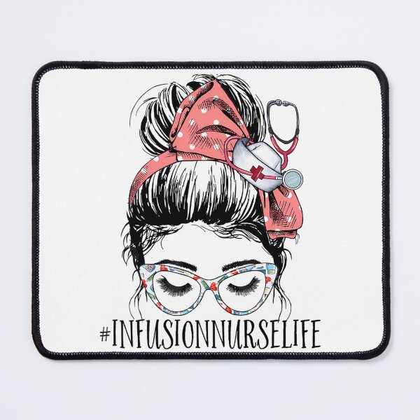 Item preview, Infusion Nurse Life Funny Messy Bun Intravenous IV Therapy designed and sold by oraynekonysr.
