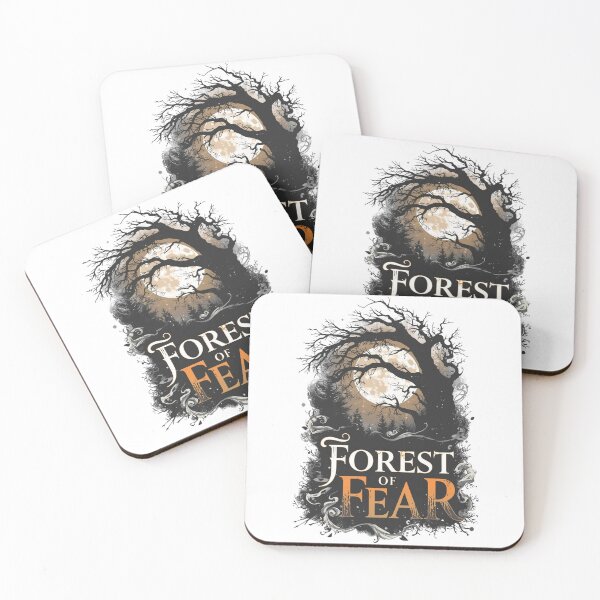 Item preview, "Forest of Fear" Gothic Horror Poster - Spooky Haunted Tree Art designed and sold by FestivityFinds.