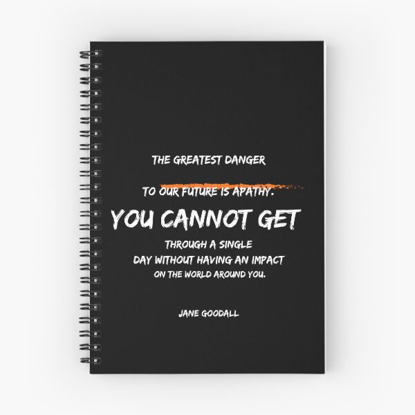 Item preview, “The greatest danger to our future is apathy. Every day, you impact the world.” – Jane Goodall designed and sold by Mashahub.
