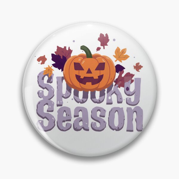 Item preview, Purple Spooky Season Text with Pumpkins and Ghost, Halloween designed and sold by PWDigitalArt.