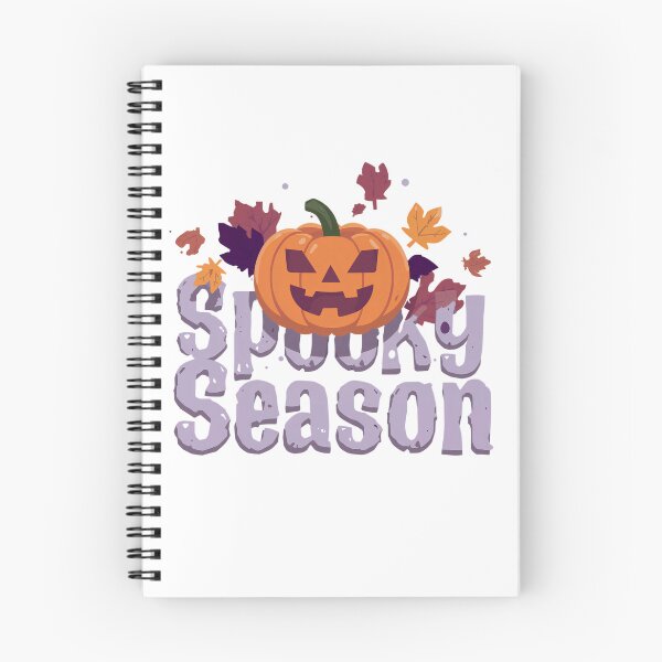 Item preview, Purple Spooky Season Text with Pumpkins and Ghost, Halloween designed and sold by PWDigitalArt.