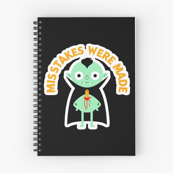 Item preview, Funny Vampire Pun Sticker – Mistakes Were Made Halloween Cartoon Design designed and sold by FestivityFinds.