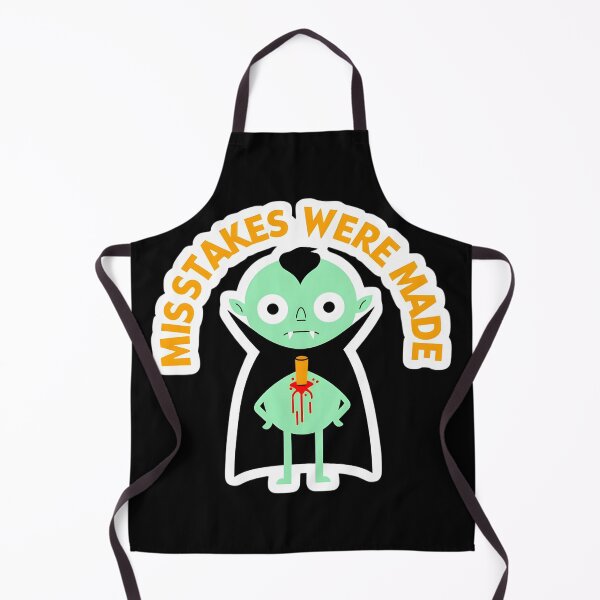 Item preview, Funny Vampire Pun Sticker – Mistakes Were Made Halloween Cartoon Design designed and sold by FestivityFinds.