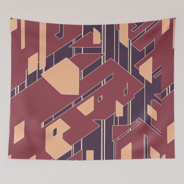 Item preview, Broken Geometric Pieces | Futuristic Abstract Pattern designed and sold by ObsidianDaz.