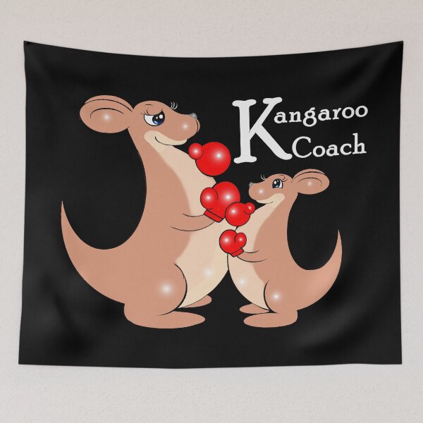 Item preview, Kangaroo boxing coach   designed and sold by Shirley cute art .