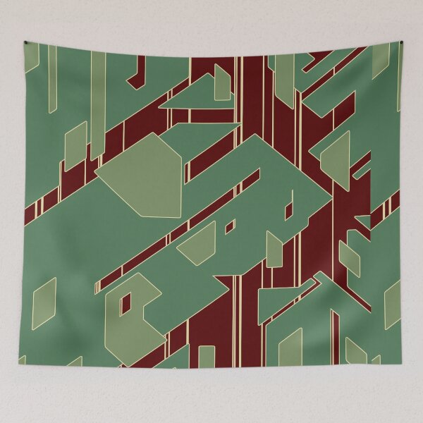 Item preview, Broken Geometric Pieces | Futuristic Abstract Pattern designed and sold by ObsidianDaz.