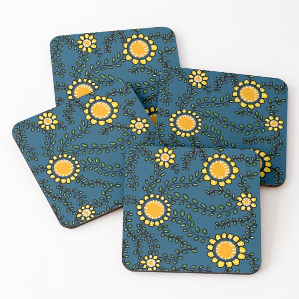 Item preview, Colorful Abstract Flower and leaves Pattern | Cute leaves and flowers  designed and sold by Swati's Digital Den.