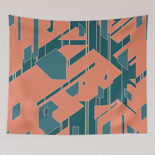 Item preview, Broken Geometric Pieces | Futuristic Abstract Pattern designed and sold by ObsidianDaz.