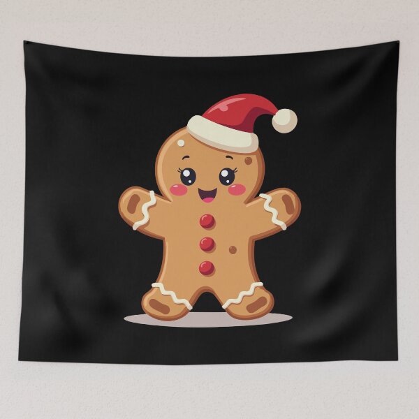 Item preview, Kawaii Christmas Cookie - Sweet Gingerbread Cartoon Style designed and sold by Hans-Design.