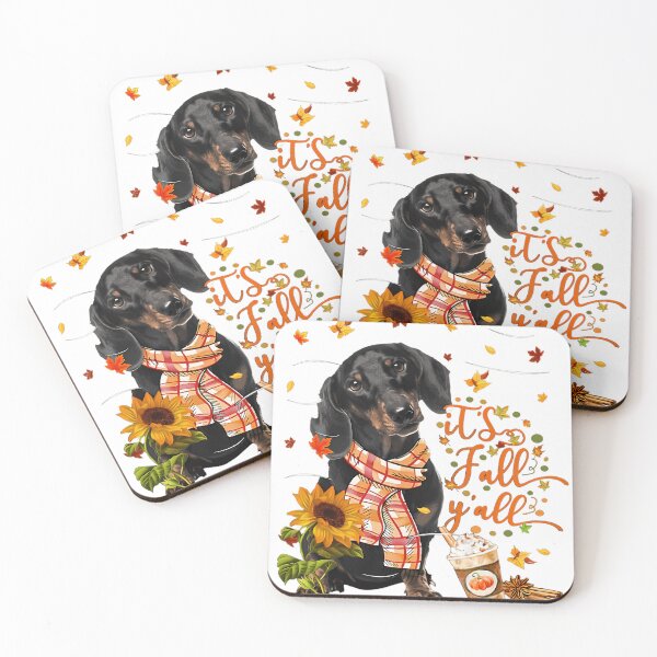 Item preview, It's Fall Y'all Dachshund Dog Thanksgiving Halloween 		 designed and sold by dortuhayezh.