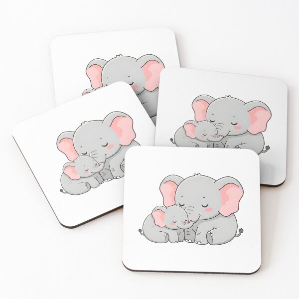 Item preview, Mom and Baby Elephant designed and sold by MA DESIGNS.