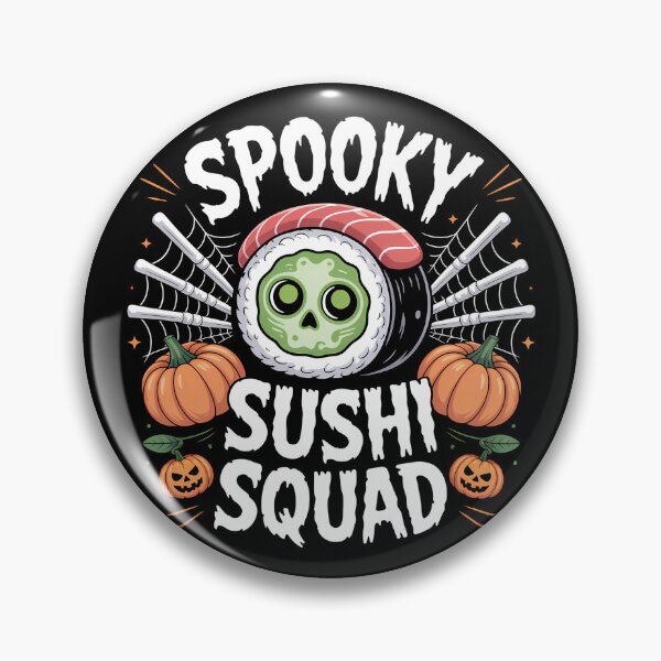 Item preview, Spooky Sushi Squad – Cute Halloween Sushi designed and sold by Haji  Kamora.