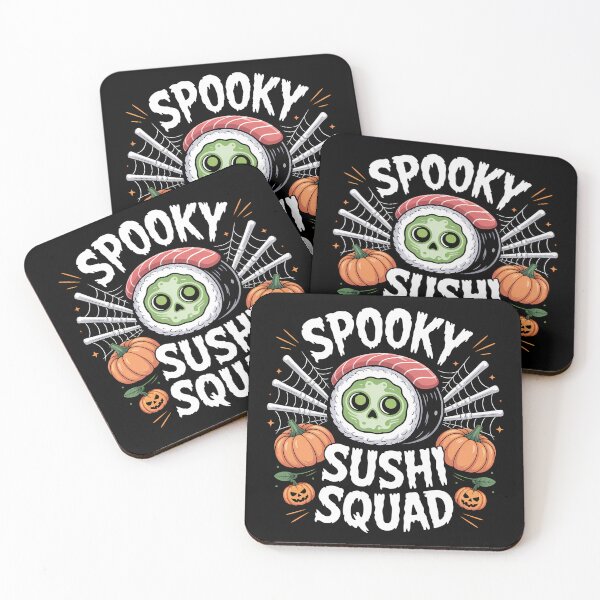 Item preview, Spooky Sushi Squad – Cute Halloween Sushi designed and sold by Haji  Kamora.