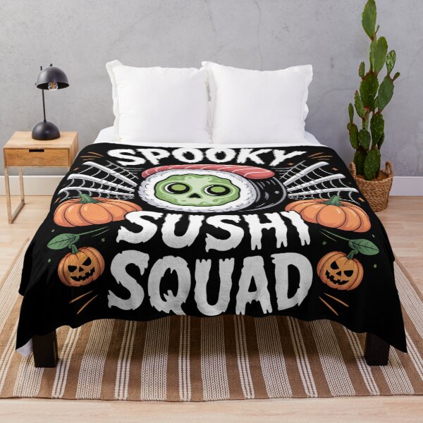 Item preview, Spooky Sushi Squad – Cute Halloween Sushi designed and sold by Haji Kamora.