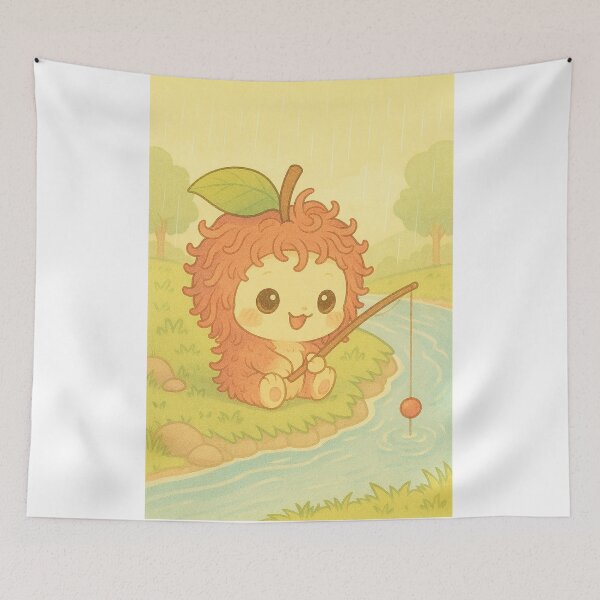 Item preview, Fishing Rambutan Spirit by the Stream designed and sold by I3ackSmall.