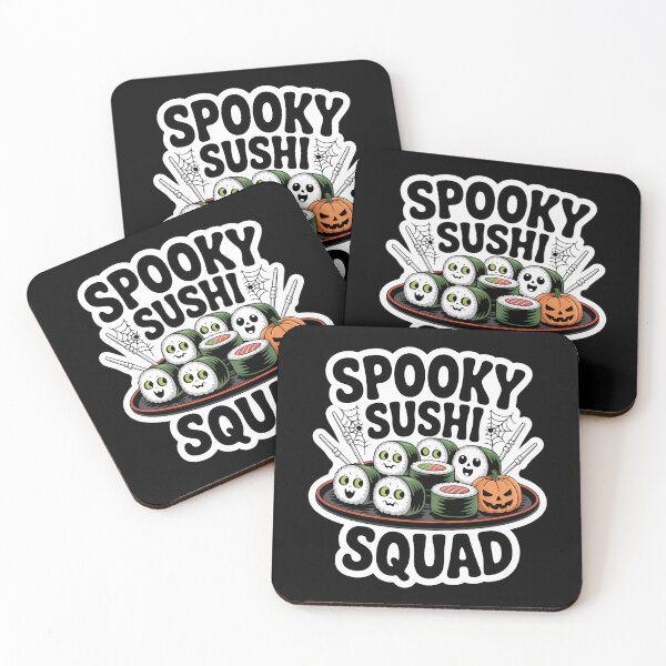 Item preview, Spooky Sushi Squad – Cute Halloween Sushi designed and sold by Haji  Kamora.