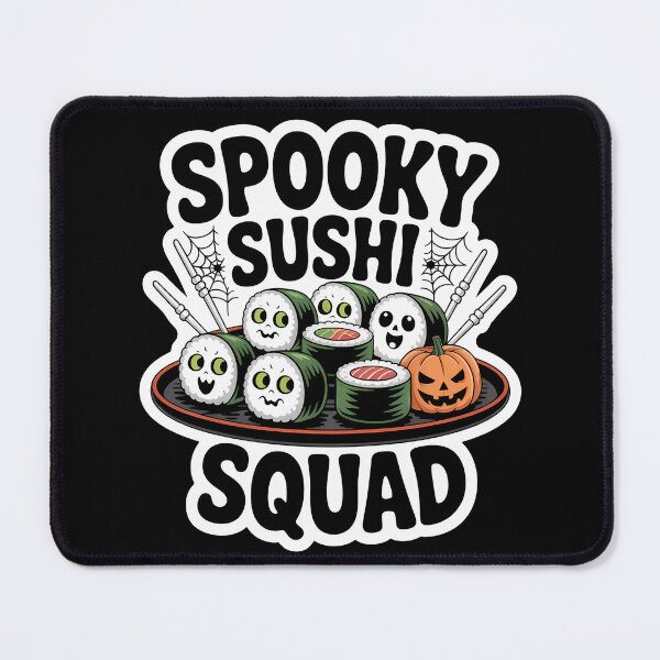 Item preview, Spooky Sushi Squad – Cute Halloween Sushi designed and sold by Haji Kamora.