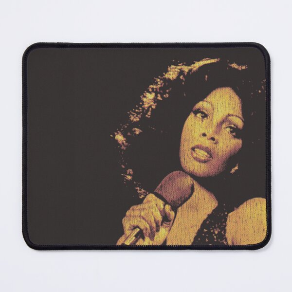 Item preview, Golden Donna Summer Microphone Portrait Design For Disco Fans, Gift For 70s Music Lovers designed and sold by LindaERiley.