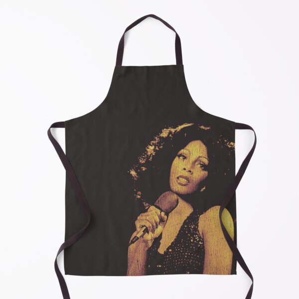 Item preview, Golden Donna Summer Microphone Portrait Design For Disco Fans, Gift For 70s Music Lovers designed and sold by LindaERiley.