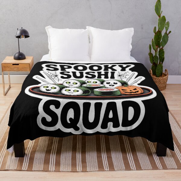 Item preview, Spooky Sushi Squad – Cute Halloween Sushi designed and sold by Haji Kamora.