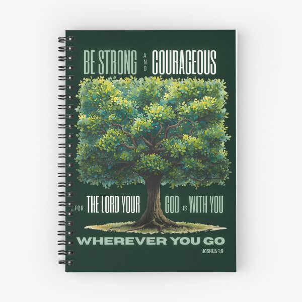Item preview, Inspirational Christian Quote – Joshua 1:9 Scripture Art designed and sold by Ausra789.