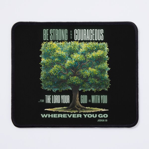 Item preview, Inspirational Christian Quote – Joshua 1:9 Scripture Art designed and sold by Ausra789.