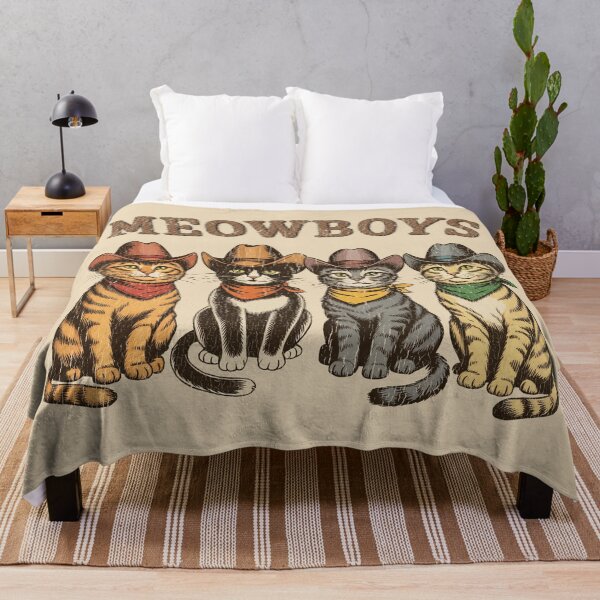 Item preview, Meowboys Cowboy Cats Funny Western Vintage Kitties designed and sold by Eh Plus Designs.