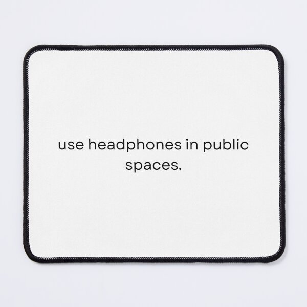 Item preview, Headphones in public designed and sold by MisoMind.