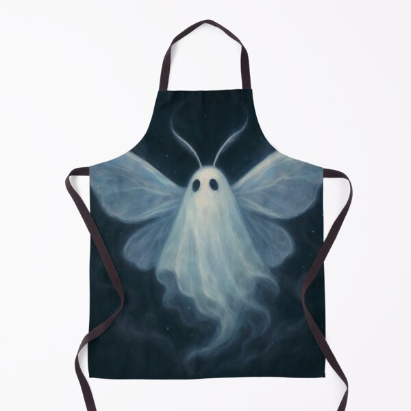 Item preview, Ghost Moth – Ethereal Halloween Spirit designed and sold by Zee's Whimsical Wonders.