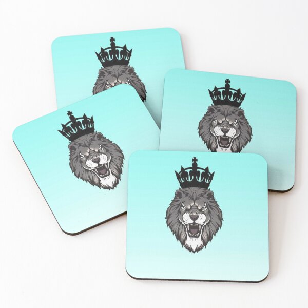 Item preview, Majestic Crowned Lion – King of the Jungle Artwork designed and sold by Om-Namo Store .