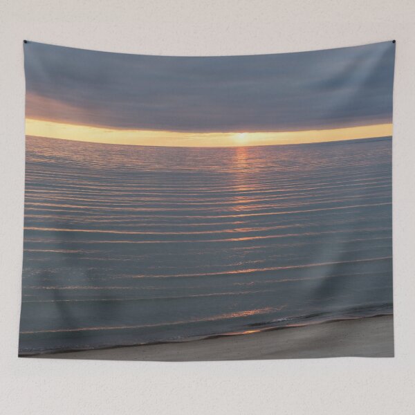 Item preview, Serene Ocean Sunset with a Ribbon of Light designed and sold by Georgia Mizuleva.