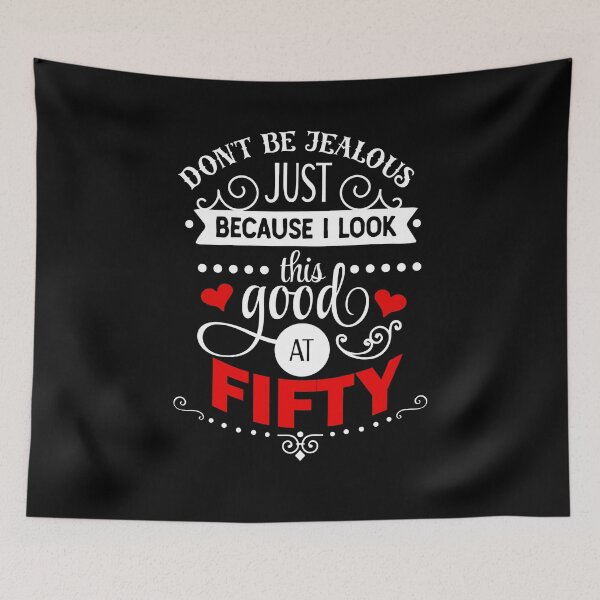 Item preview, Looking Good at Fifty 50th Birthday Gift Hearts designed and sold by LarkDesigns.