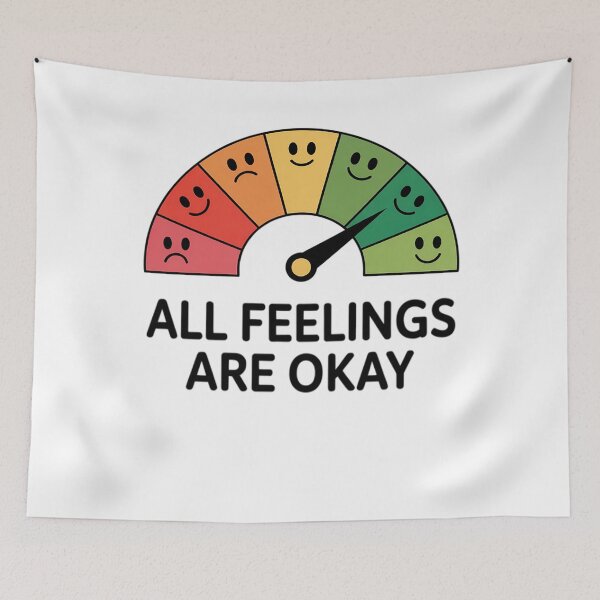 Item preview, All Feelings Are Okay Mental Health Awareness Month Emotion designed and sold by TyraYoung.