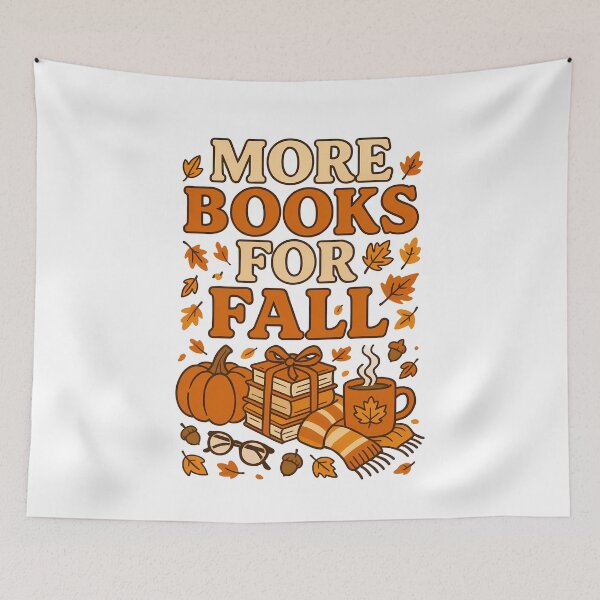 Item preview, More Books for Fall – Cozy Autumn Reading Pumpkin Coffee Design designed and sold by Sixtinebzh.