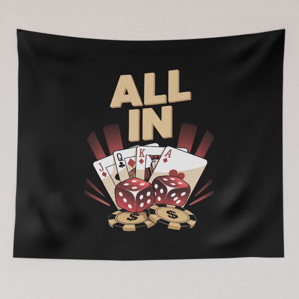 Item preview, All In Card Game Playing Cards Poker Player Gambling Casino designed and sold by TyraYoung.