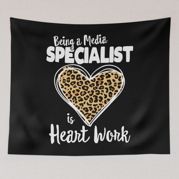 Item preview, Being a Media Specialist is heart work	 designed and sold by alkalfndaor.